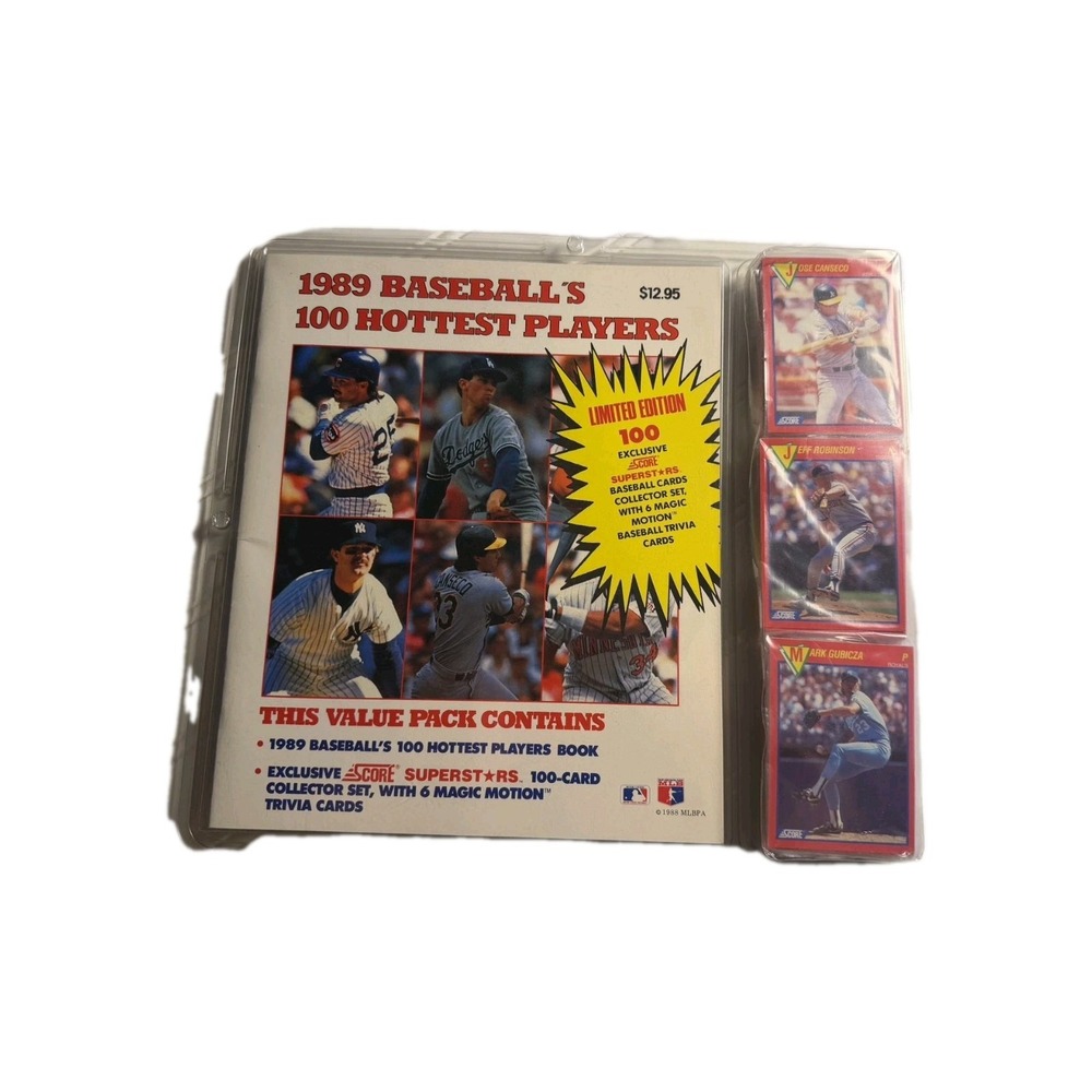 Vintage SET 1989 Baseball Cards MLB Score 100 Hottest Players SEALED Canseco